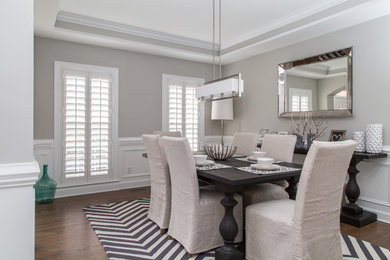 Dining room - contemporary dining room idea in Charlotte
