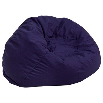 DG-BEAN-SMALL-SOLID-BL-GG Fabric Kids Bean Bag Chair, Blue