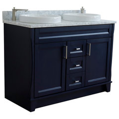 EVIVA Britney 42 Inch Transitional Ash Blue Bathroom Vanity