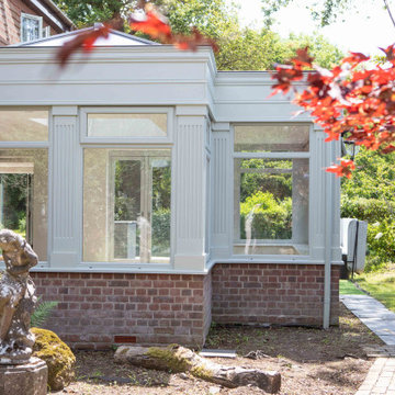 Bespoke open plan orangery extension on a luxury country home