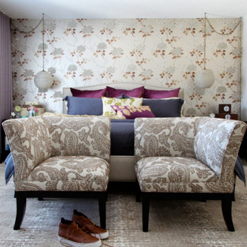 Sophisticated Master Bedroom with Color