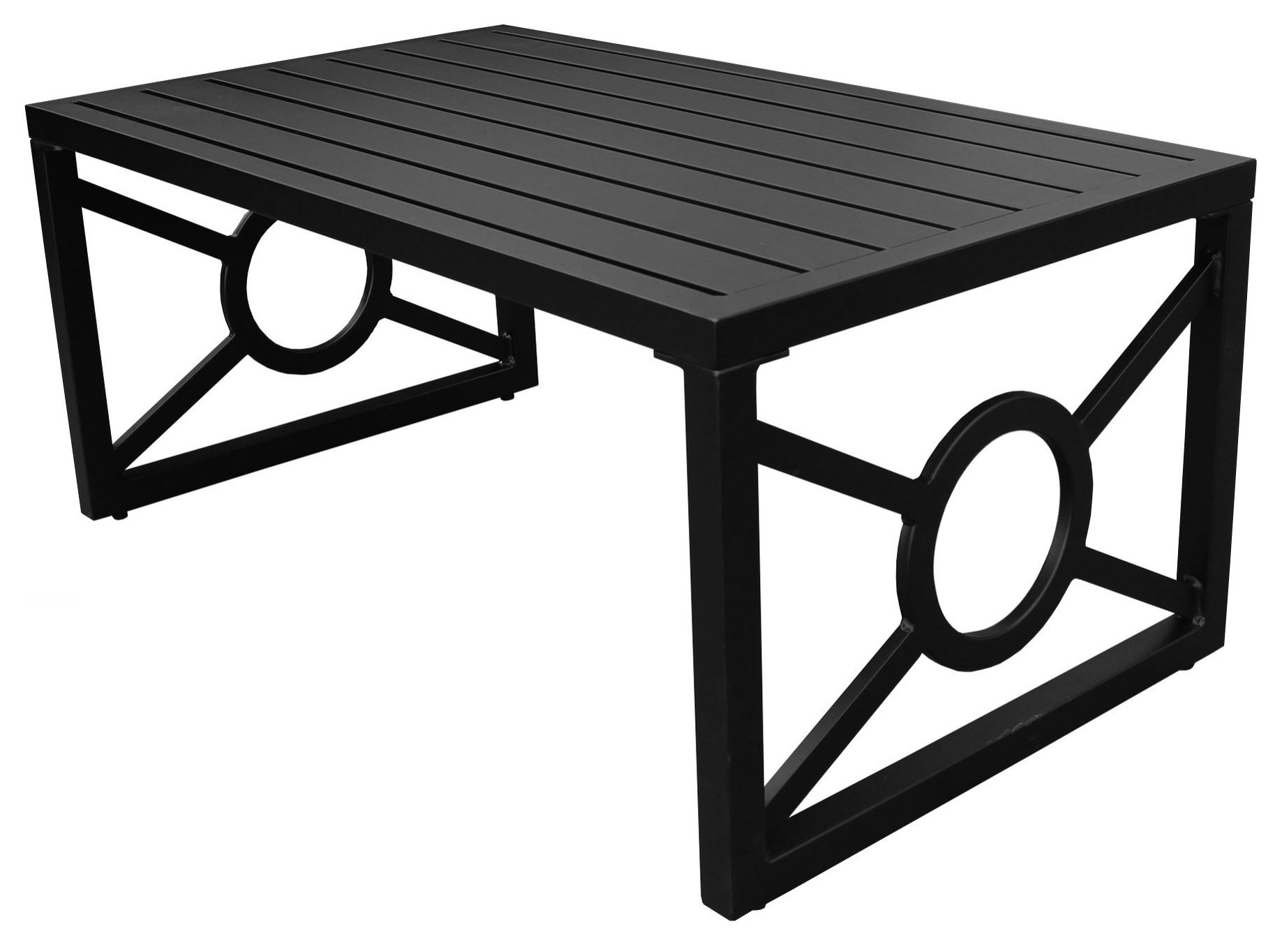 Kathy Ireland Madison Ave. Coffee Table in Snow