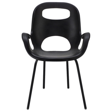 Umbra 320150 Oh 24"W Steel Framed Polypropylene Dining Chair - Matte Black
