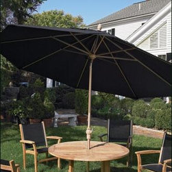 11' Deluxe Auto Tilt Umbrella - Outdoor Umbrellas