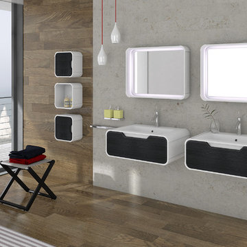 Contemporary bathroom. Pure solid. New Collection