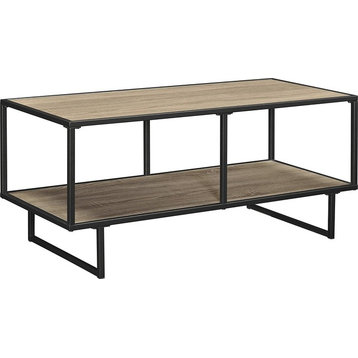 Modern Coffee Table With Metal Frame