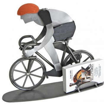 Bike Business Card Holder and Metal Figurine
