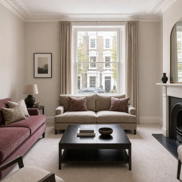 Contemporary London Living Room Refurbishment