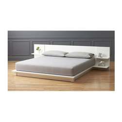 andes white king bed | CB2 - Bedroom Furniture