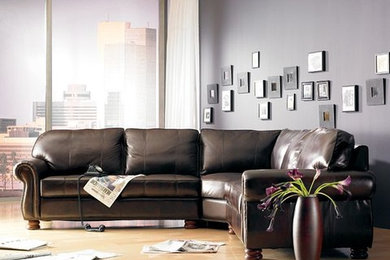 Inspiration for a transitional living room remodel in Other