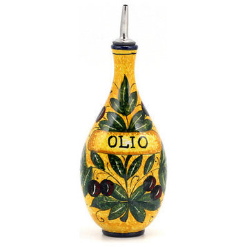 Bucciato Olivo Uva, Olive Oil Flatten Bottle With Olio script