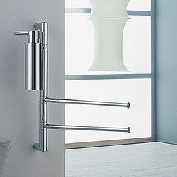 Colombo Design - Colombo B9825 towel bar and soap dispenser - Towel Bars And Hooks
