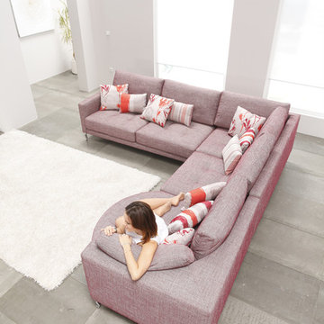 Opera Modern Sectional Sofa by Famaliving California