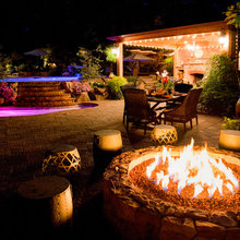 outdoor fireplace