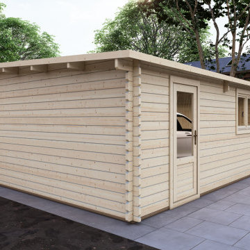 Log garages-Timber carports