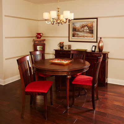 Transitional Dining Room by The McMullin Design Group