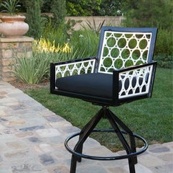 Parkview Cast Swivel Barstool By Koverton - Outdoor Lounge Chairs
