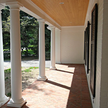 Porch, Garage and Facade Facelift for a Ranch-Style Home