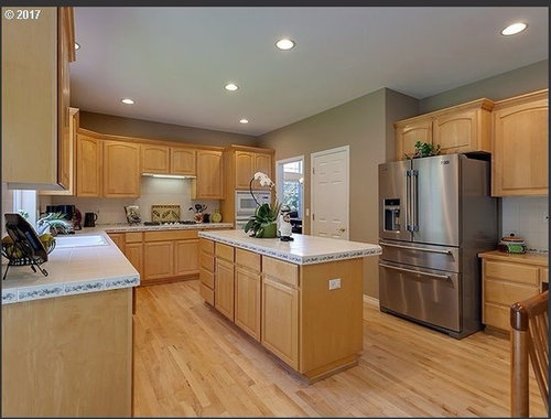 White Kitchens With Light Maple Cabinets