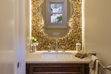 Inspiration for a timeless powder room remodel in San Francisco