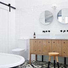 Black White And Grey Patchwork Tiles
