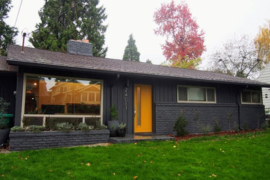 This is an example of a small modern home in Portland.