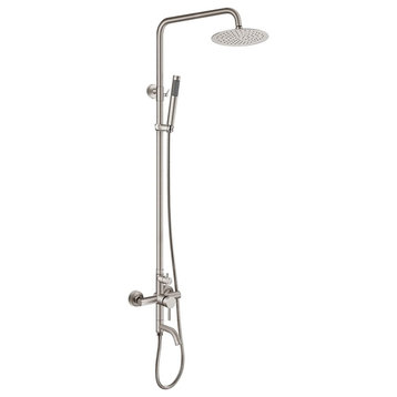 Keoni Triple Function Outdoor Shower Stainless Steel, Brushed