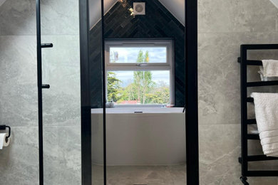 Design ideas for an industrial bathroom in London.