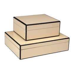 Eichholtz Gift Box Carmel Set Of 2 - Decorative Boxes
