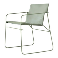 Sumy Pale Green Leather Chair