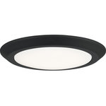 Quoizel - Quoizel Verge LED Flush Mount VRG1612EK - LED Flush Mount from Verge collection in Earth Black finish. Max Wattage 17.00 . No bulbs included. Available in four finishes and four sizes, the Verge flush mount is suited for a variety of room applications. In your choice of Earth Black, Brushed Nickel, White or Oil-Rubbed Bronze, it is featured in sizes of 7.5``, 12``, 16`` or 20``. The domed white acrylic shade is illuminated with integrated LED technology and the thick canopy adds depth to the simple structure. No UL Availability at this time.