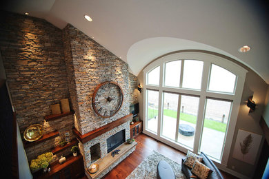 Inspiration for a mediterranean living room remodel in Vancouver