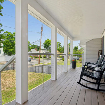 Front porch, sunroom, new siding and pool patio