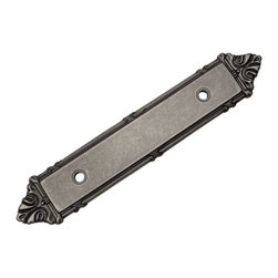 Cosmas - Cosmas Weathered Nickel Cabinet Pull Backplate, 3" Hole Centers, Set of 10 - Cabinet And Drawer Handle Pulls