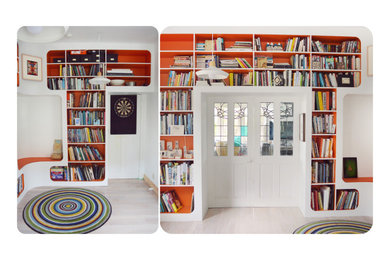70’s Inspired Corner Book shelving unit