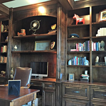 Cozy Library and Living Room