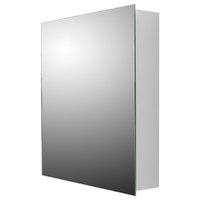 Euroline Medicine Cabinet, 16"x26", Polished Edge, Surface Mounted