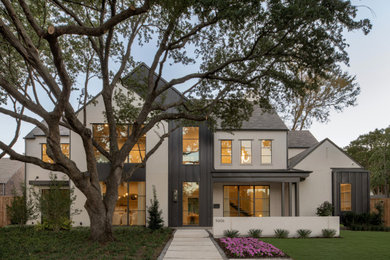 Inspiration for a contemporary exterior home remodel in Dallas