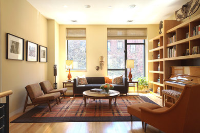 Inspiration for a contemporary living room remodel in New York
