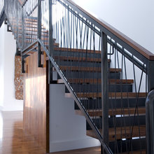 sunken living room stair