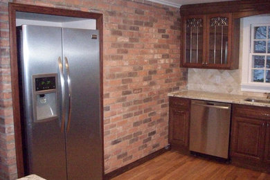 Elegant kitchen photo in Providence