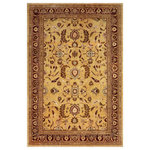 Bareens Designer Rugs - Classic Ziegler Teena Gold Red Hand-Knotted Wool Rug - 13'0'' x 17'2'' - Enhance the ambiance of your home with this magnificent Persian-influenced Turkish hand-knotted rug made by skilled artisans capable of creating the most exceptional vegetable dyes and hand-spun wool. This exquisite handmade rug is a one-of-a-kind Peshawar Kafkaz, otherwise identified as Chobi, Chobi Peshawar, Oushak, or Ziegler rug. These handmade rugs are crafted in Pakistan utilizing superior-quality wool imported from Australia, New Zealand, and Korea in two types of weaves: the Persian weave and the Mori weave. This rug is meticulously crafted by hand using the finest natural vegetable dyes extracted from local plants. The artisans use a blend of hand-spun local and fine merino wool, resulting in a rug with a compelling texture, higher lanolin content, and longer staple. The artisans occasionally incorporate natural or artificial silk into the pile to enhance specific motifs. The finished product is an awe-inspiring execution of flawless design and an understated palette that exudes elegance.