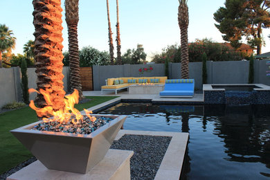 Photo of a transitional pool in Phoenix.