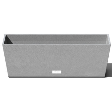 Veradek Pure Series Window Box, Grey, 25 Inch, 1 Pack