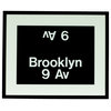 Authentic Brooklyn/9th Ave Station NYC Subway Sign