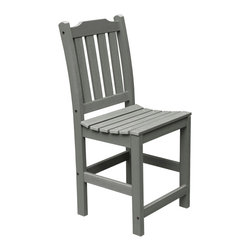 Highwood USA - Lehigh Counter-Height Side Chair, Coastal Teak - Outdoor Bar Stools And Counter Stools