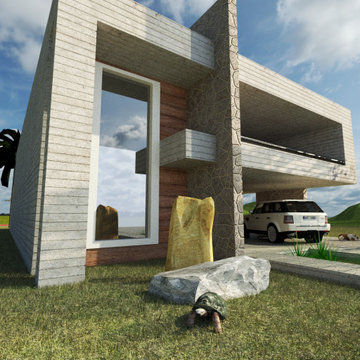 Design of Front Elevation / Family house