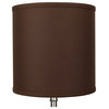 FenchelShades Drum Lampshade 10"x10"x10", Linen Coffee