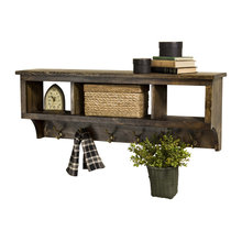 Entryway shelves