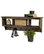Wood Cubby Coat Rack 42" Wide With 3 Cubbies
